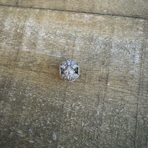 Pandora silver jeweled fan charm